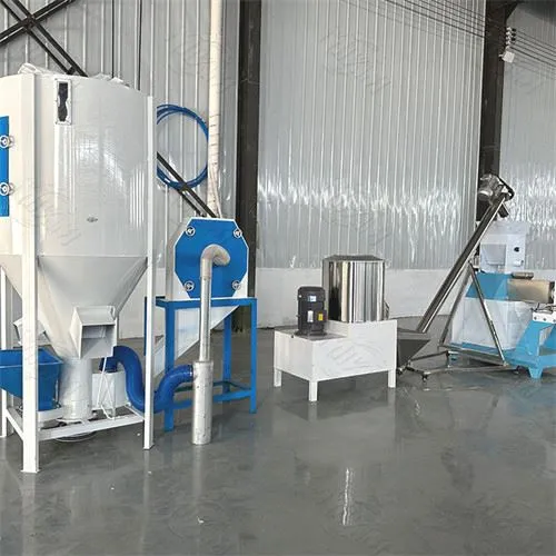 어업 사료 생산 라인