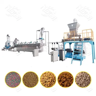 Complete Processing Line Fish Dog Cat Feed Making Machine
